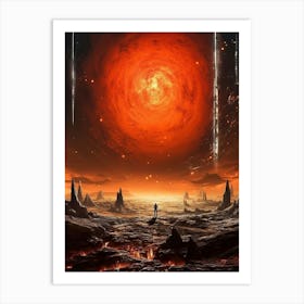 Space Landscape 5 Art Print