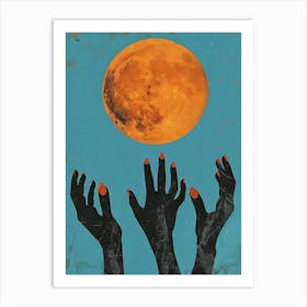 Moon Canvas Print Art Print