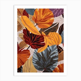 Fall Botanicals Morning Glory 1 Art Print