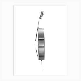 Cello Line Art Illustration 3 Art Print