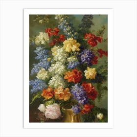 Delphinium Painting 1 Flower Art Print