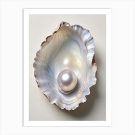 Pearl In An Oyster Art Print