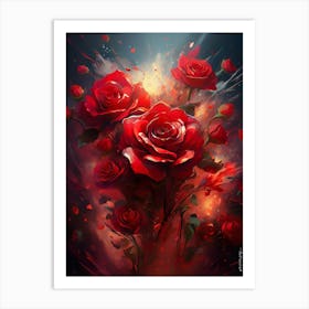 Power Of Roses Art Print