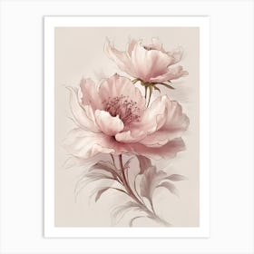 Peonies 11 Art Print