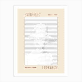 Famous People Audrey Hepburn Art Print