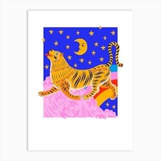 Good Night Tiger Art Print