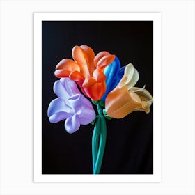 Bright Inflatable Flowers Coral Bells 3 Art Print