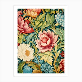 Floral Wallpaper 54 Art Print