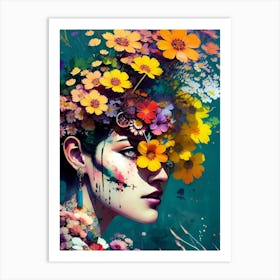 Flower Head Art Print