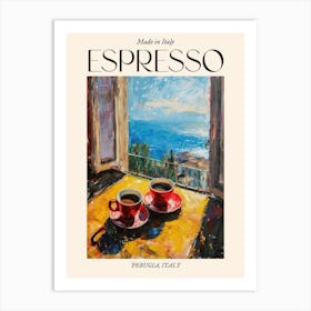 Perugia Espresso Made In Italy 3 Poster Art Print