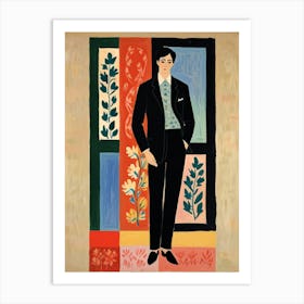 Man In A Suit 2 Art Print