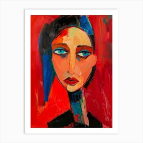 Portrait Of A Woman 591 Art Print