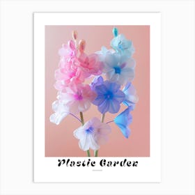 Dreamy Inflatable Flowers Poster Delphinium Art Print