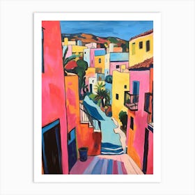 Matera Italy Fauvist Painting Art Print