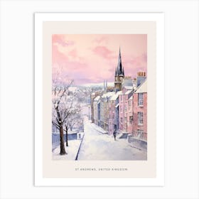 Dreamy Winter Painting Poster St Andrews United Kingdom 1 Art Print