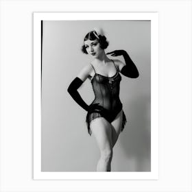 1920's Burlesque Dancer ~Reimagined 71 Art Print