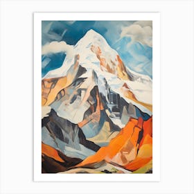 Huascaran Peru 3 Mountain Painting Art Print