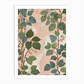 Ivy On Marble Art Print