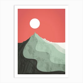 Lime Dune Peak Art Print