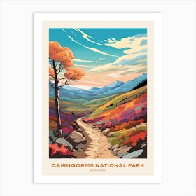 Cairngorms National Park Scotland 3 Hike Poster Art Print