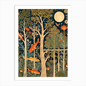 William Morris Koi Pond Art Print