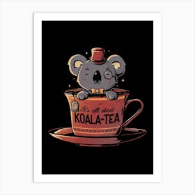Koala Tea Art Print