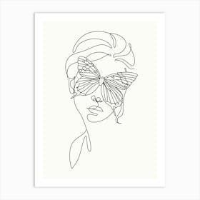 Butterfly Face Art Print