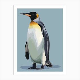 King Penguin Kangaroo Island Penneshaw Minimalist Illustration 2 Art Print