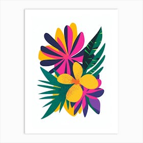 Tropical Flowers 4 Art Print