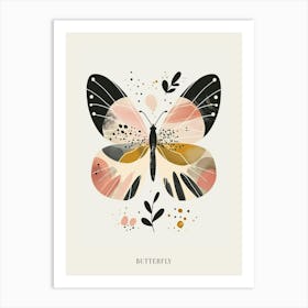 Colourful Insect Illustration Butterfly 31 Poster Art Print
