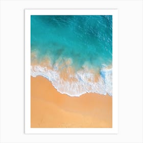 Aerial View Of A Beach 135 Art Print