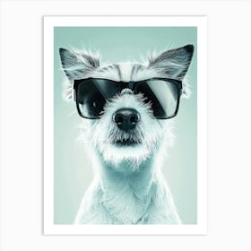 Dog In Sunglasses. Generated AI. Art Print 5 Art Print