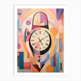 Time Abstract Geometric Illustration 16 Art Print