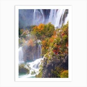 Plitvice Waterfalls Art Print