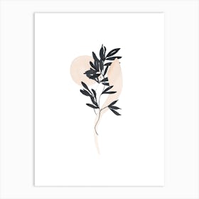 Calligraphy Plant Art Print