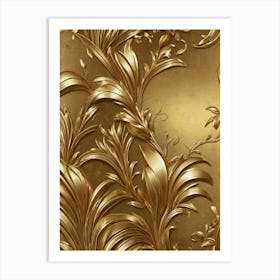 Gold Leaf Wallpaper Poster