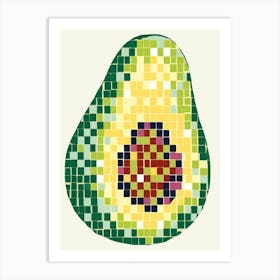 Avocado Mosaic 3 Art Print