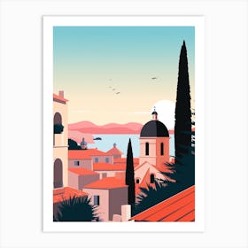 Croatia 2 Travel Illustration Art Print