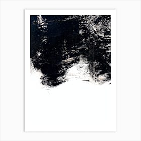 Abstract Black And White Painting Art Print