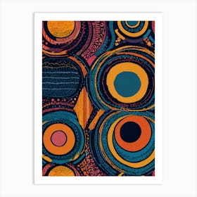 Abstract Circles 21 Art Print