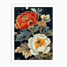 Chinese Silk Painting 7 Art Print