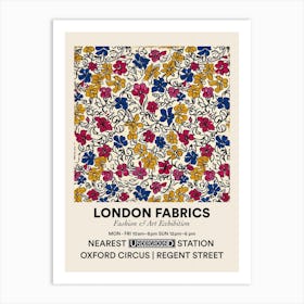 Poster Rose Mist London Fabrics Floral Pattern 8 Art Print