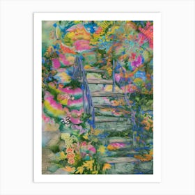 Stairway To The Garden Art Print