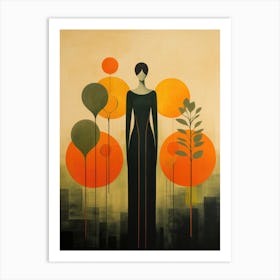 Woman In The City Art Print