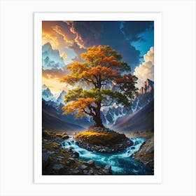 Lone Tree  Print  Art Print