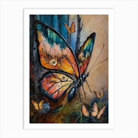 Surrealism Classical Butterfly Painting V Art Print