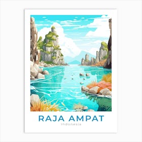 Indonesia Raja Ampat Travel Art Print