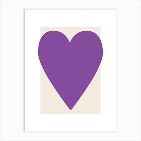 Heart Purple Art Print