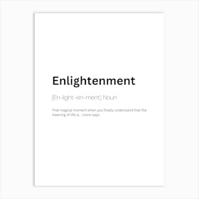 Enlightenment Definition Meaning Art Print