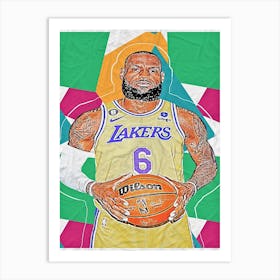 LeBron James 2 Art Print